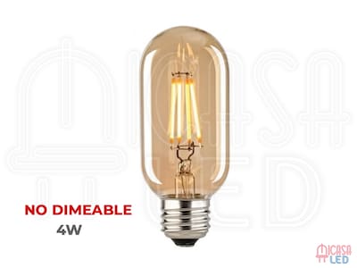 Foto 5 | Foco Edison Vintage Chaparro Led Ambar Hee 4w T45 Transparente 20 Piezas