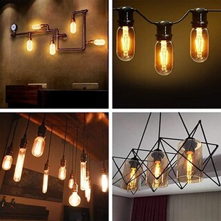 Foto 7 | Foco Edison Vintage Chaparro Led Ambar Hee 4w T45 Transparente 20 Piezas