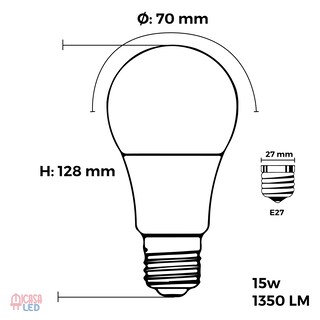 Foto 5 | Focos Led Hee de 15 W 10 Piezas