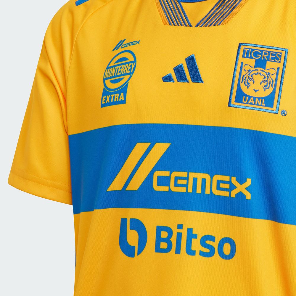 Foto 6 pulgar | Jersey Adidas Titular Tigres Uanl 23/24 Amarillo para Niño