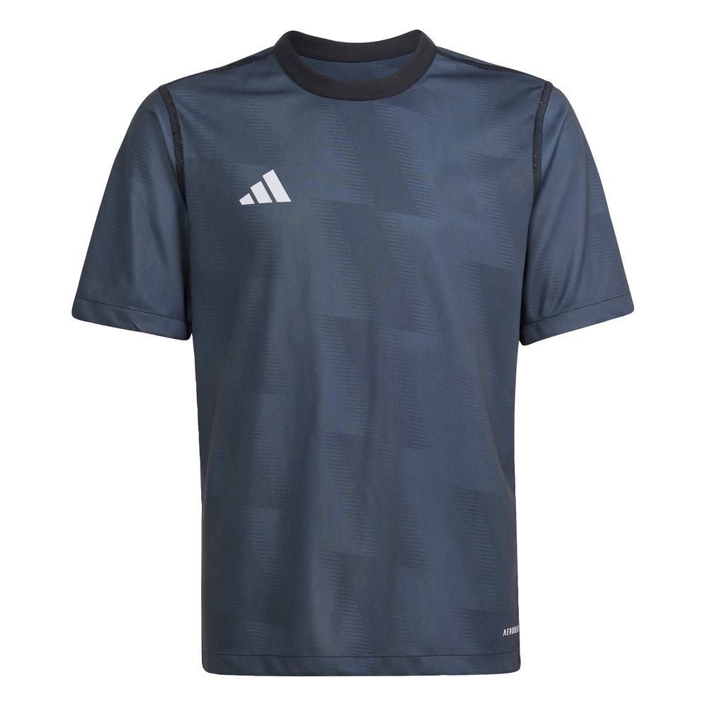 Foto 2 pulgar | Camiseta  Adidas Doble Vista 24 Negra para Niña