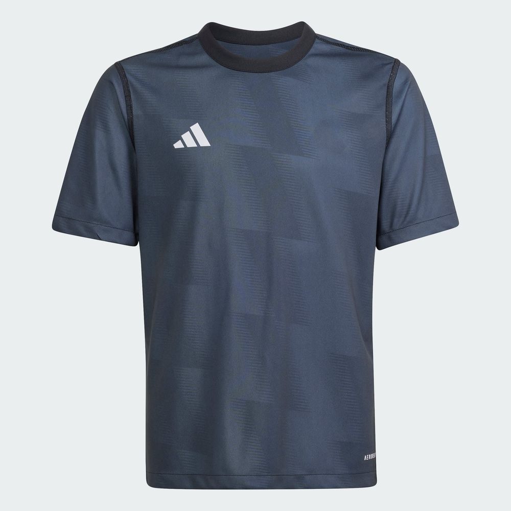 Foto 4 pulgar | Camiseta  Adidas Doble Vista 24 Negra para Niña