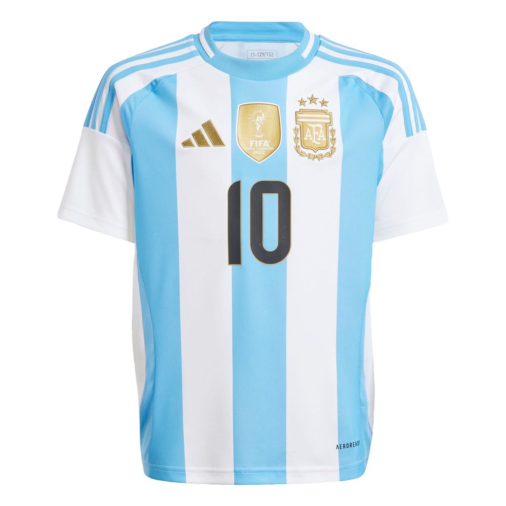 Foto 2 pulgar | Jersey Local Argentina 24 Messi Niños Adidas Blanco Niños