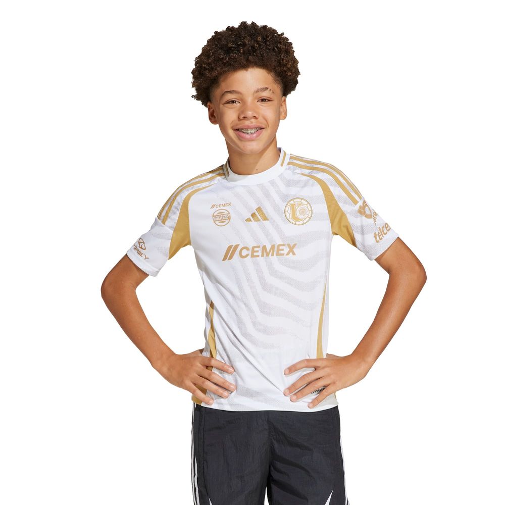 Foto 3 pulgar | Jersey Niño Tigres Tercero Uanl 24/25 Adidas Blanco Niños