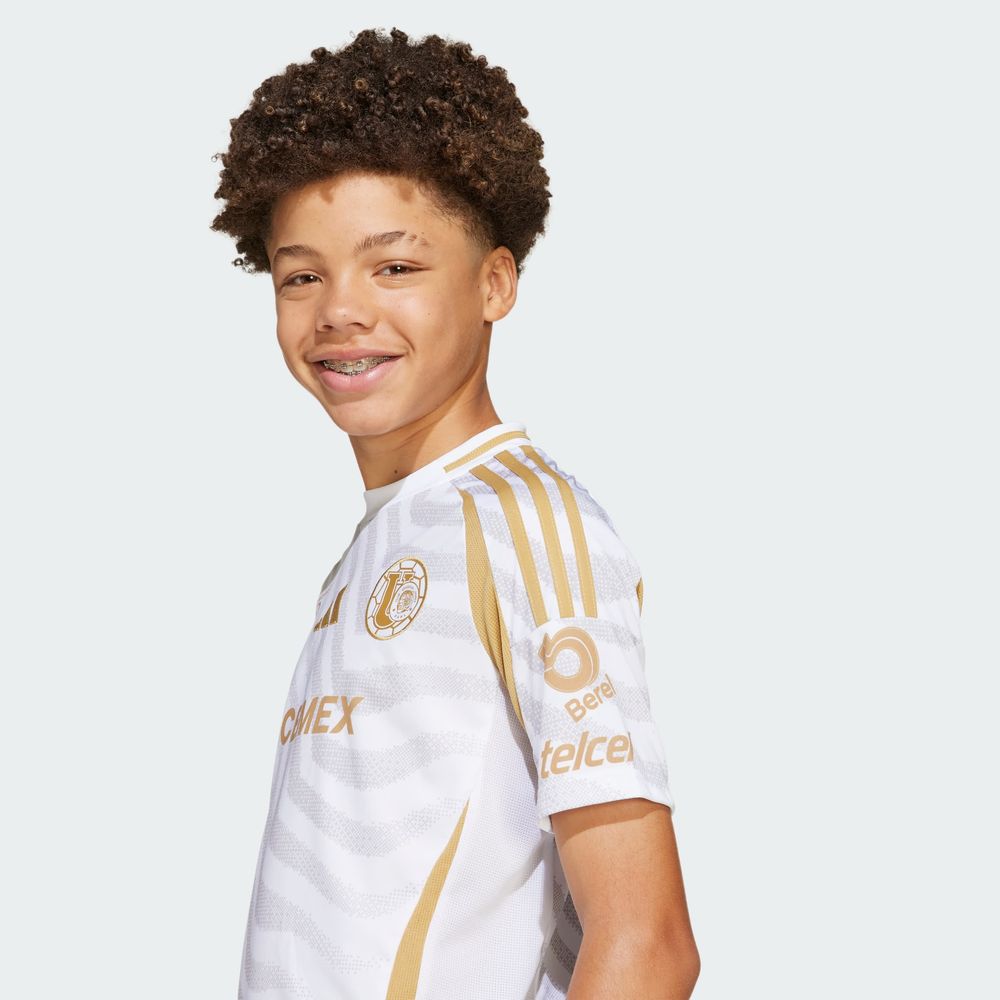 Foto 8 pulgar | Jersey Niño Tigres Tercero Uanl 24/25 Adidas Blanco Niños