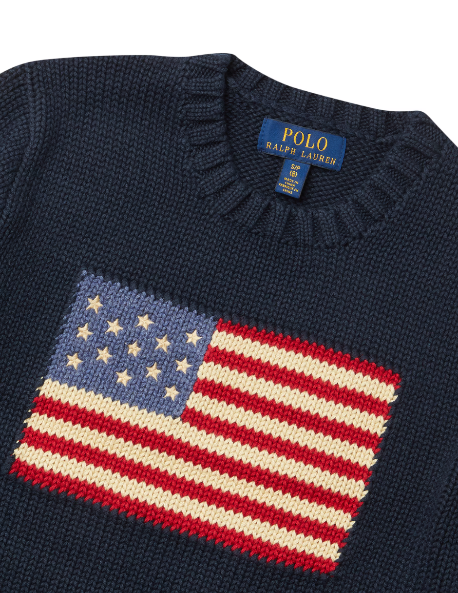 Foto 2 | Jersey De Cuello Redondo Polo Ralph Lauren Flag