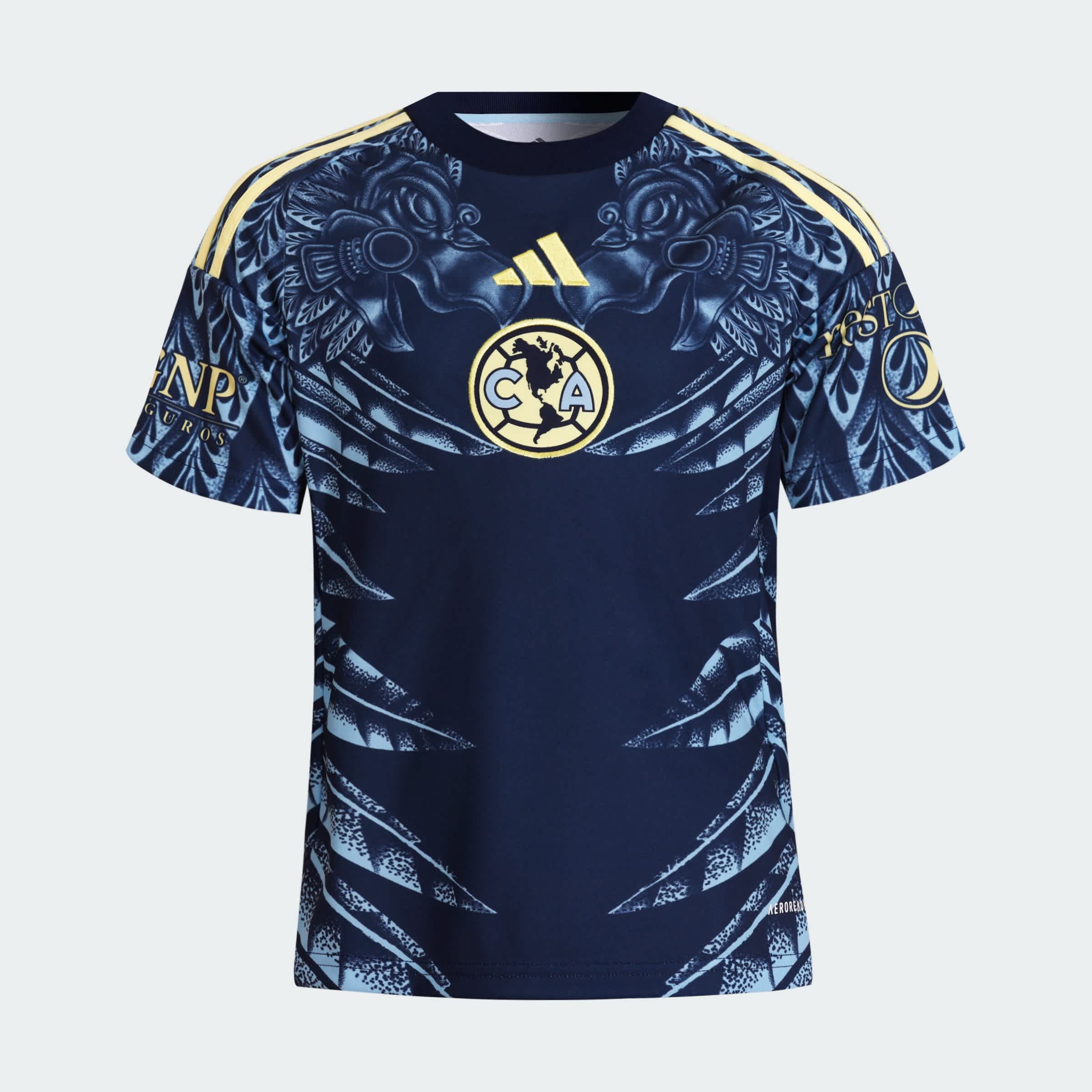 Foto 4 pulgar | Jersey Visitante Club América 25/26 Adidas Azul para Niños
