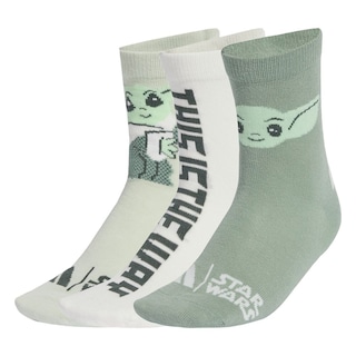 Foto 1 | Calcetines Star Wars Mandalorian (niños) Adidas Verde Niños