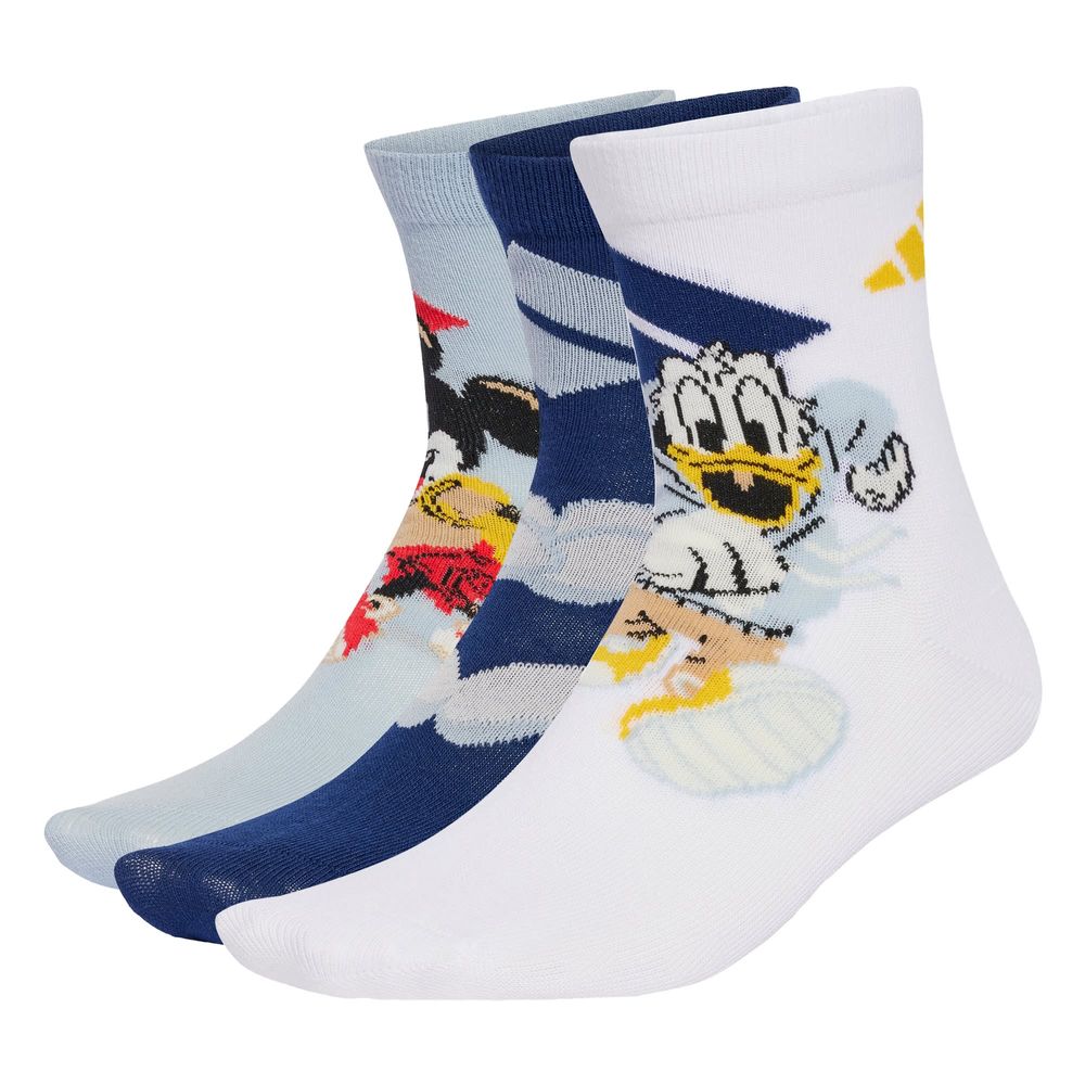 Foto 4 pulgar | Calcetines Adidas X Disney Mickey Mouse Kids Adidas Blanco Niños