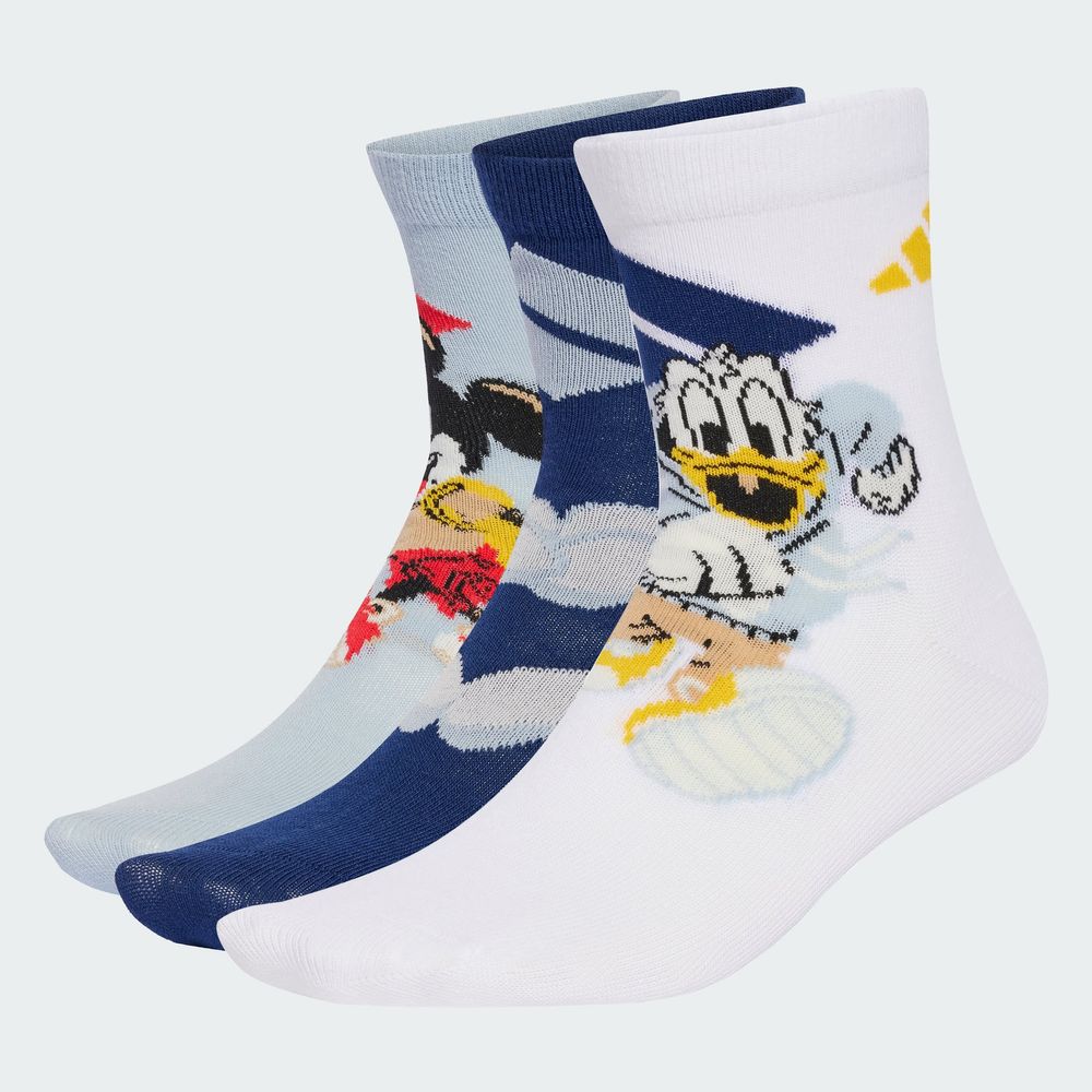 Foto 6 pulgar | Calcetines Adidas X Disney Mickey Mouse Kids Adidas Blanco Niños