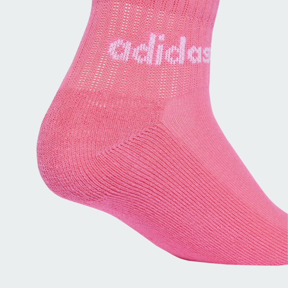 Foto 5 | Calcetines Lineales Al Tobillo 5 Pares Para Niños Adidas Rosa Niños