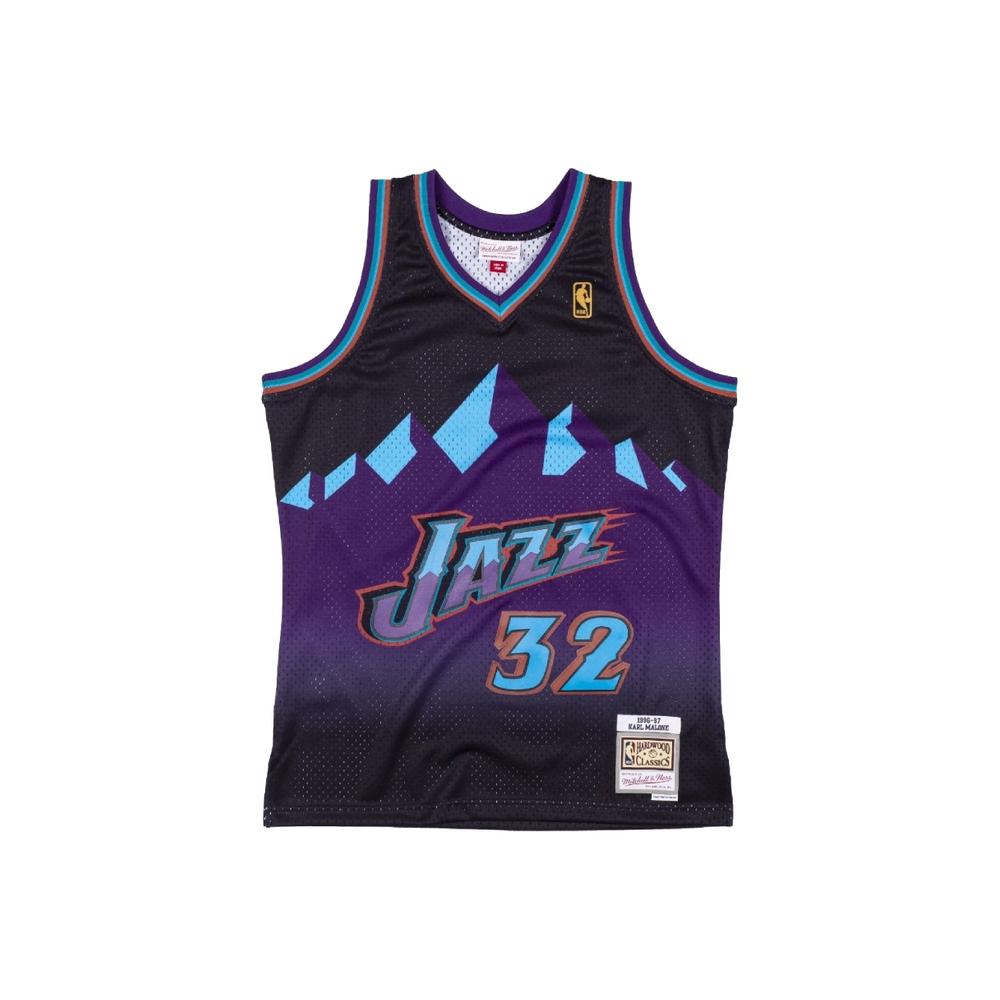 Foto 2 pulgar | Jersey Mitchell & Ness Karl Malone Utah Jazz Nba Negra para Hombre