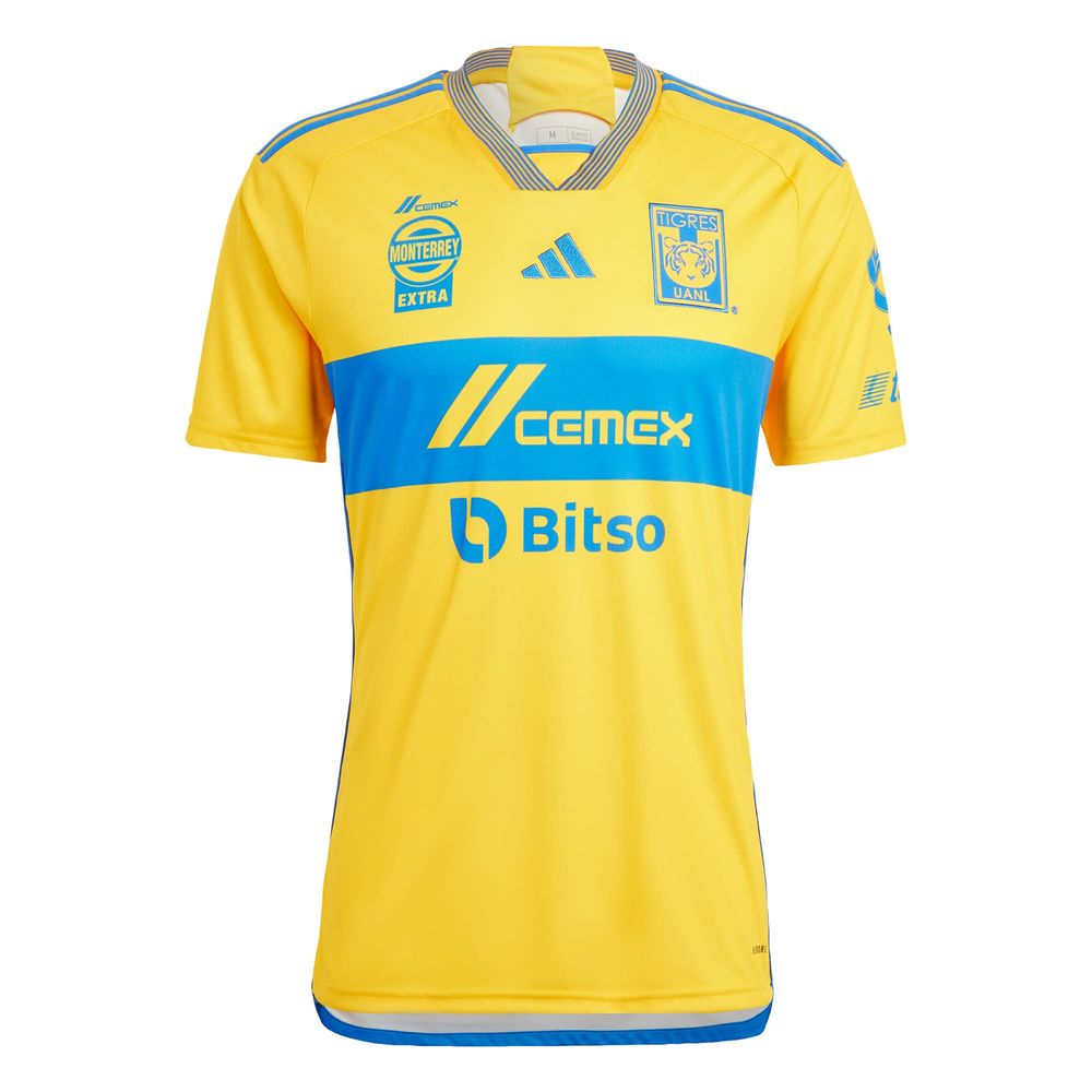 Foto 2 pulgar | Jersey Local Tigres UANL 23/24 Adidas Amarillo para Hombre