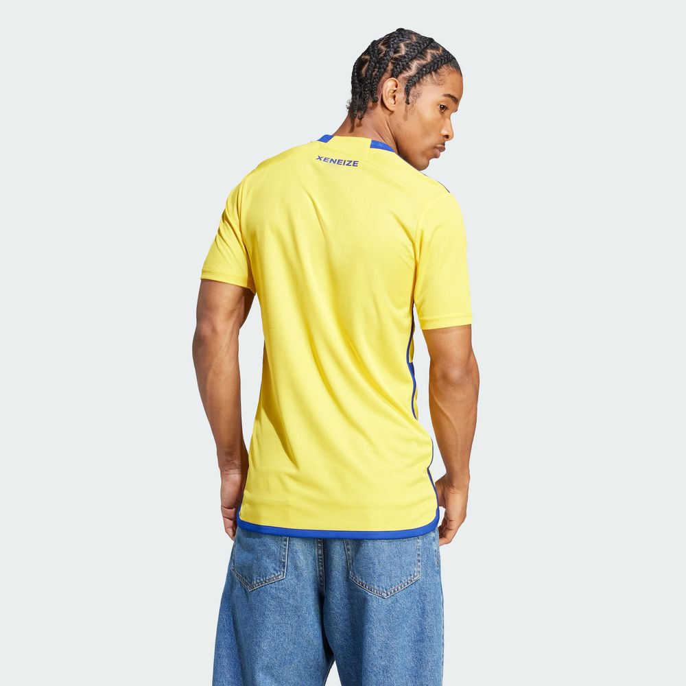 Foto 6 | Jersey Visitante Boca Juniors 23/24 Adidas Amarillo para Hombre