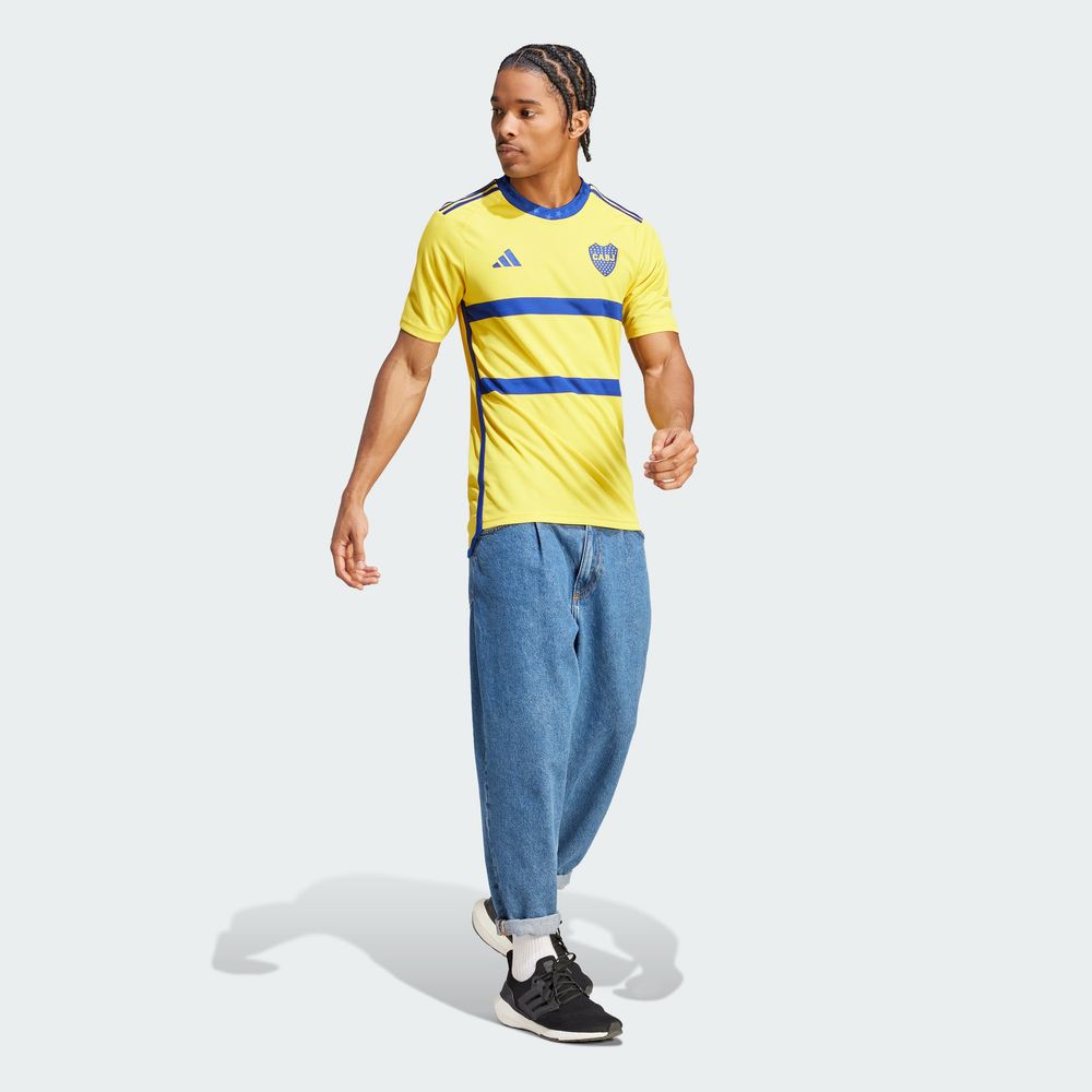 Foto 8 pulgar | Jersey Visitante Boca Juniors 23/24 Adidas Amarillo para Hombre