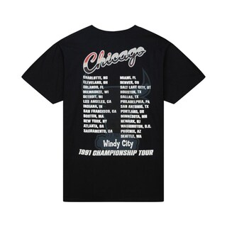 Foto 2 | Jersey Mitchell & Ness Rock On Tour Chicago Bulls Negro para Hombre