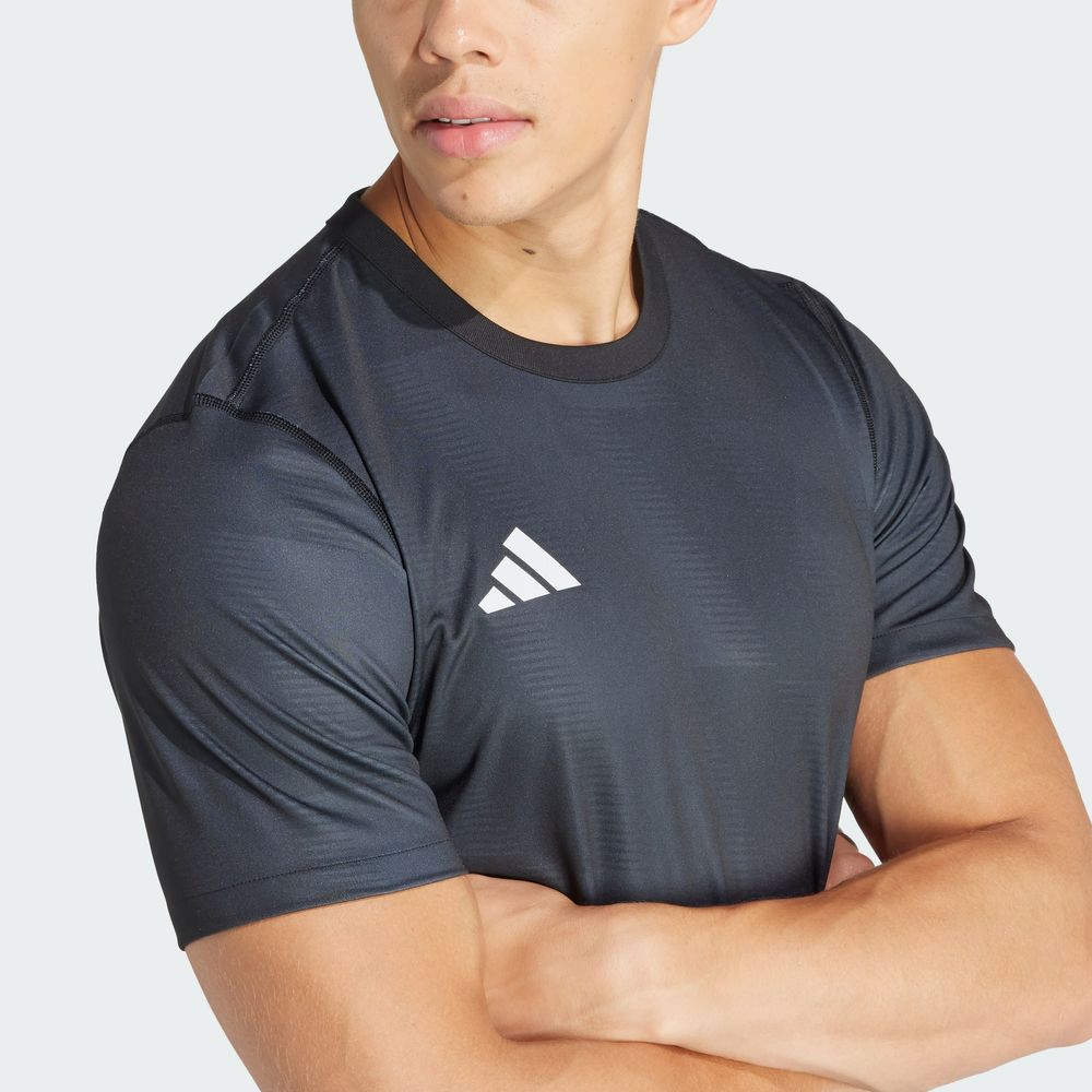 Foto 7 | Playera Adidas Doble Vista 24 Negra para Hombre