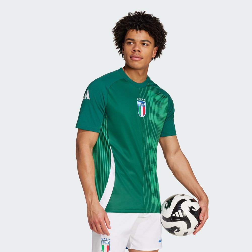 Foto 7 | Jersey Prepartido Italia Adidas Verde Hombre