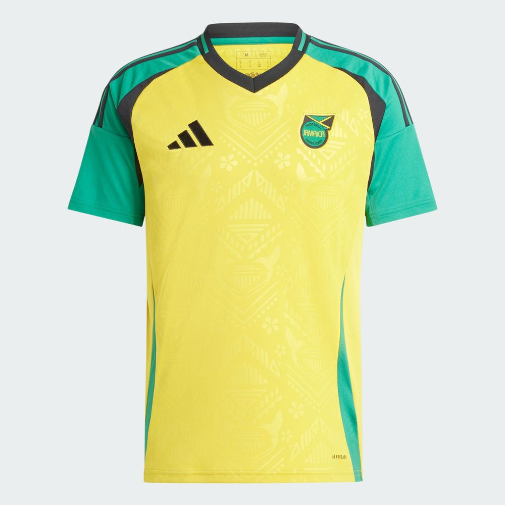 Foto 4 | Jersey Local Jamaica 24 Adidas Amarillo Hombre