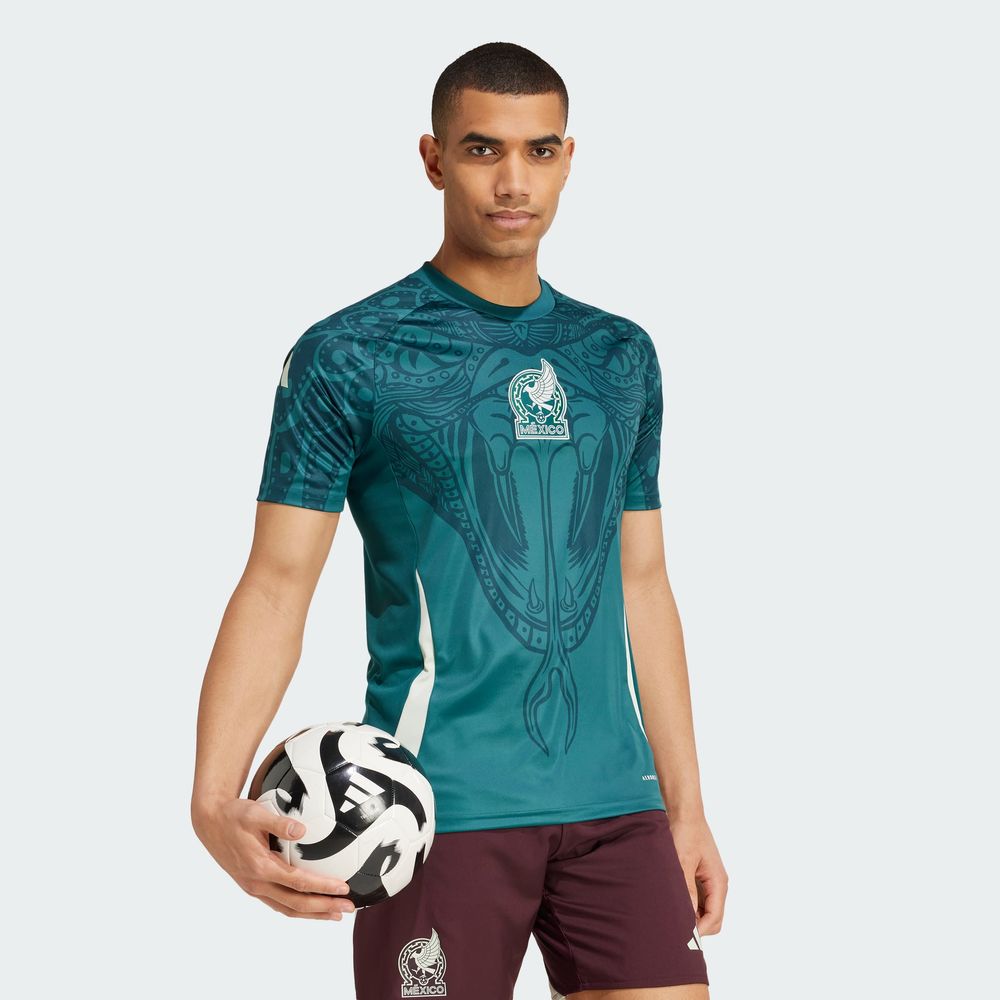 Foto 7 | Jersey Prepartido México Adidas Verde para Hombre