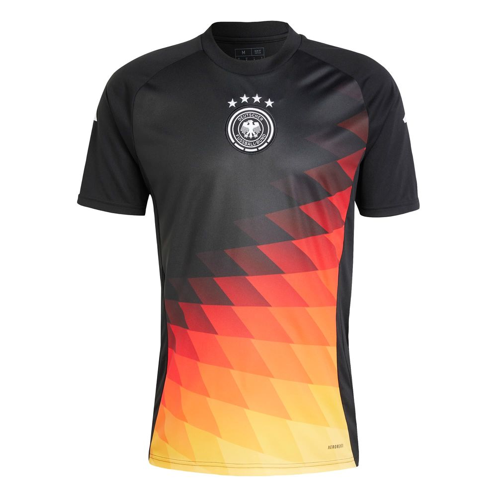 Jersey Prepartido Alemania Adidas Negro Hombre