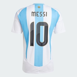 Foto 8 | Jersey Uniforme Local Argentina 24 Messi Adidas Blanco Hombre