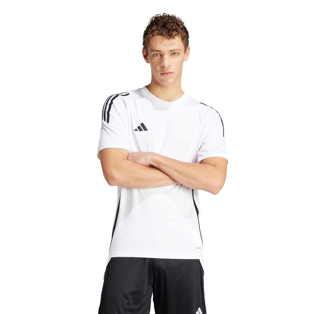 Foto 2 | Jersey Tiro 24 Adidas Blanco Hombre