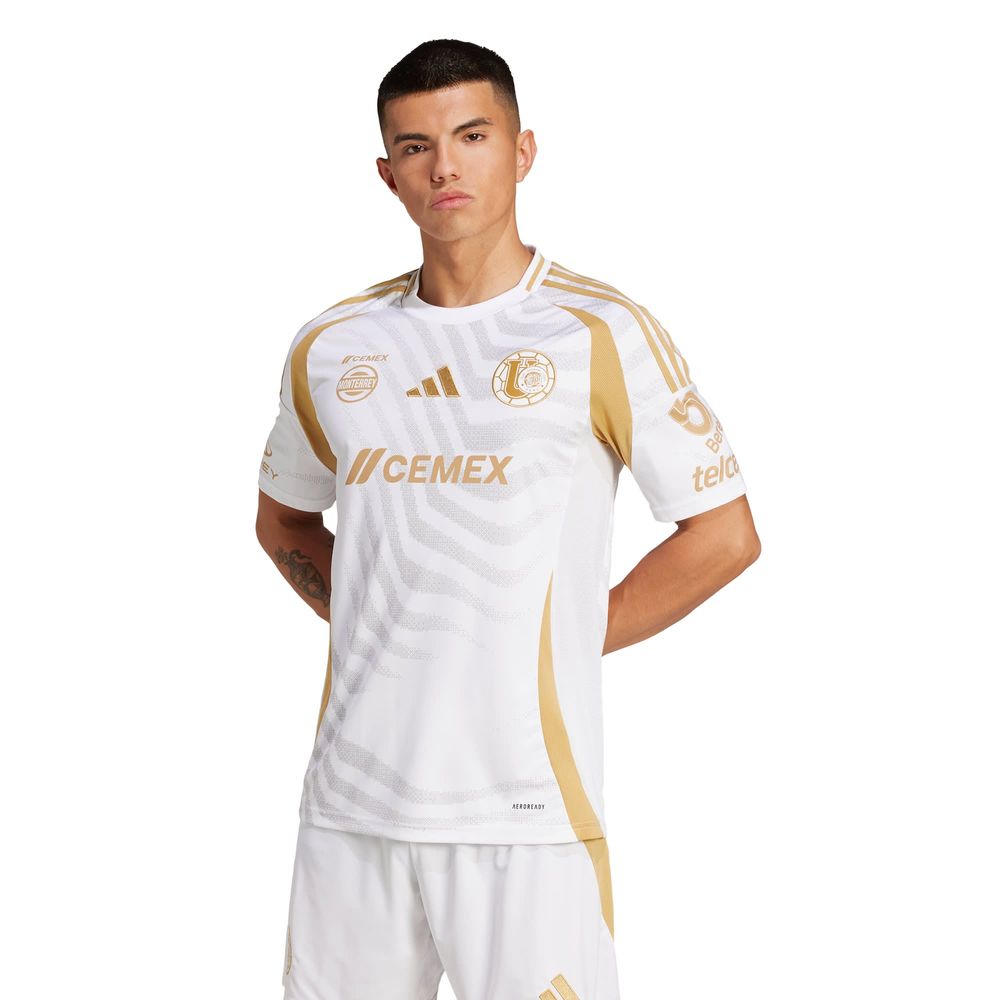 Foto 3 pulgar | Jersey Tigres Tercero Uanl 24/25 Versión Aficionado Adidas Blanco para Hombre