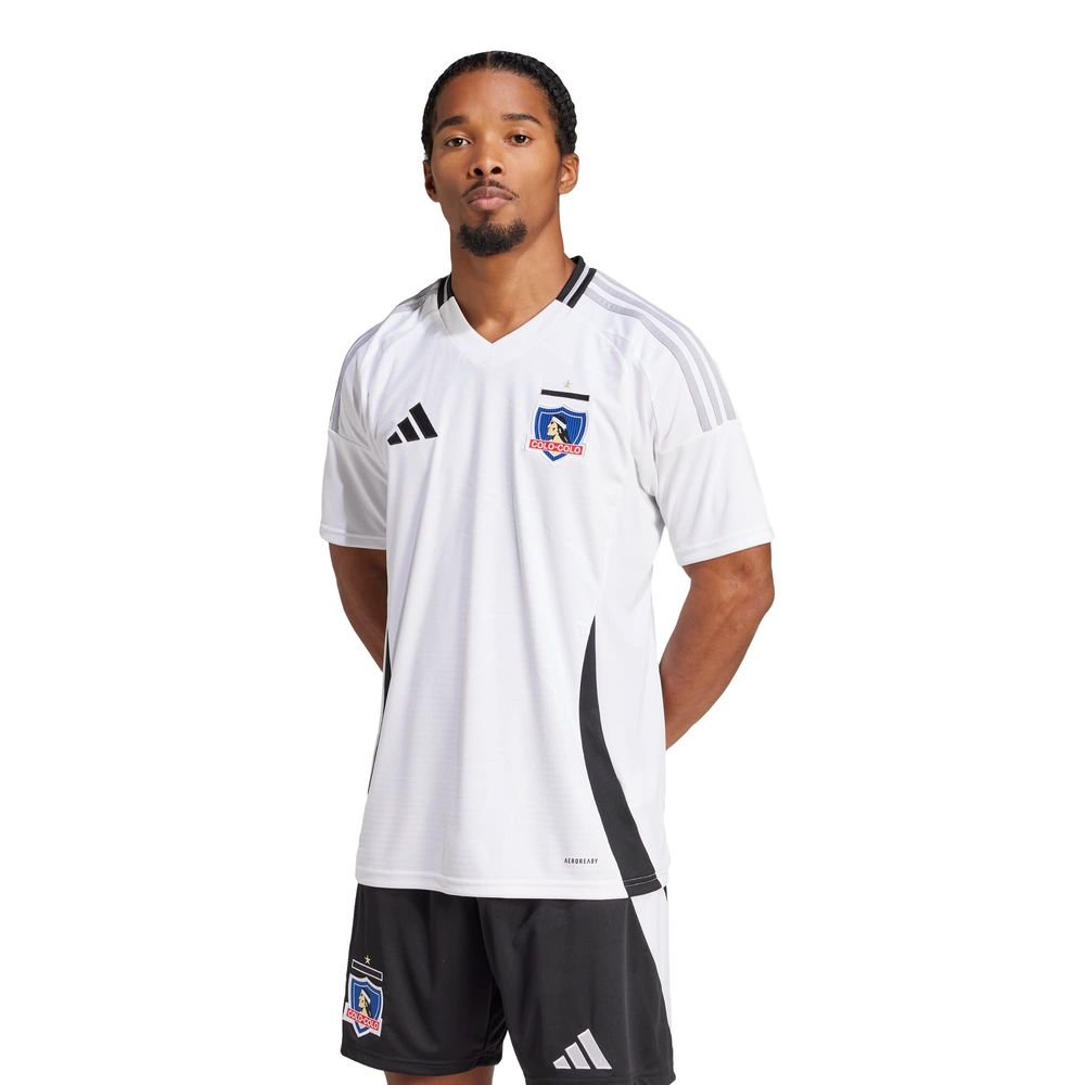 Foto 3 pulgar | Playera Colo-colo 25 Local Adidas Blanco Hombre