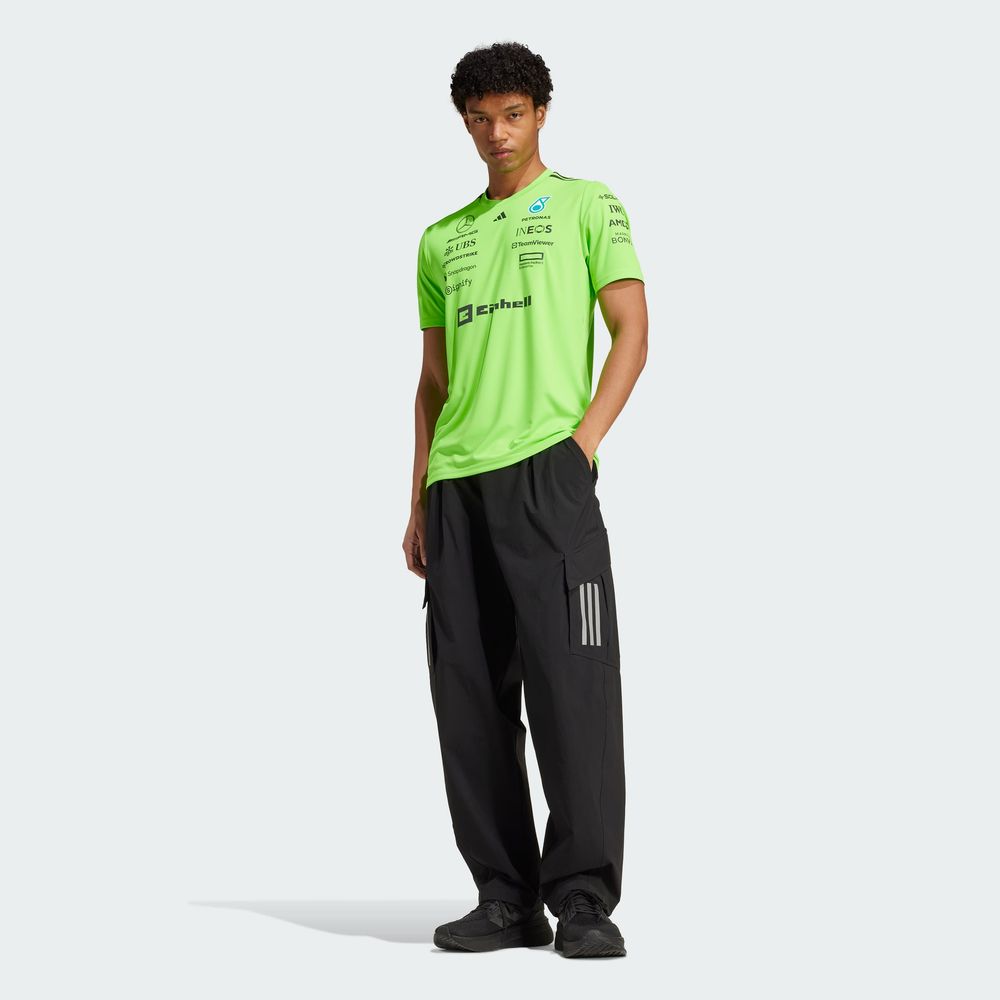 Foto 4 pulgar | Playera Set-up Mercedes - Amg Petronas F1 Team Adidas Verde Hombre