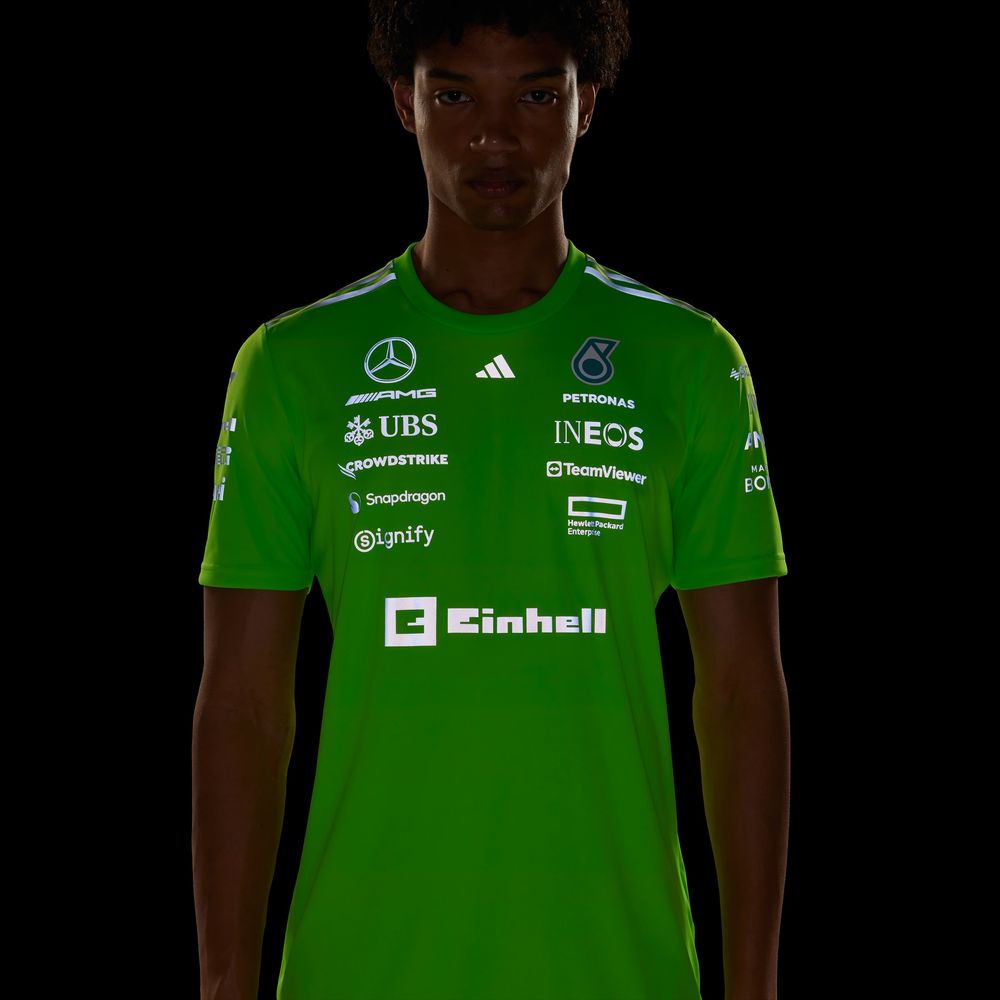 Foto 6 pulgar | Playera Set-up Mercedes - Amg Petronas F1 Team Adidas Verde Hombre