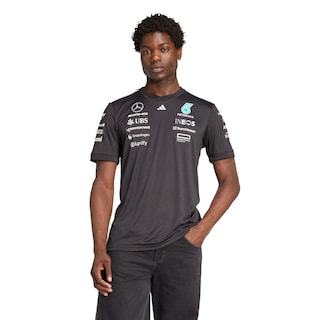 Foto 1 | Playera De Piloto Mercedes - Amg Petronas F1 Team Adidas Negro Hombre