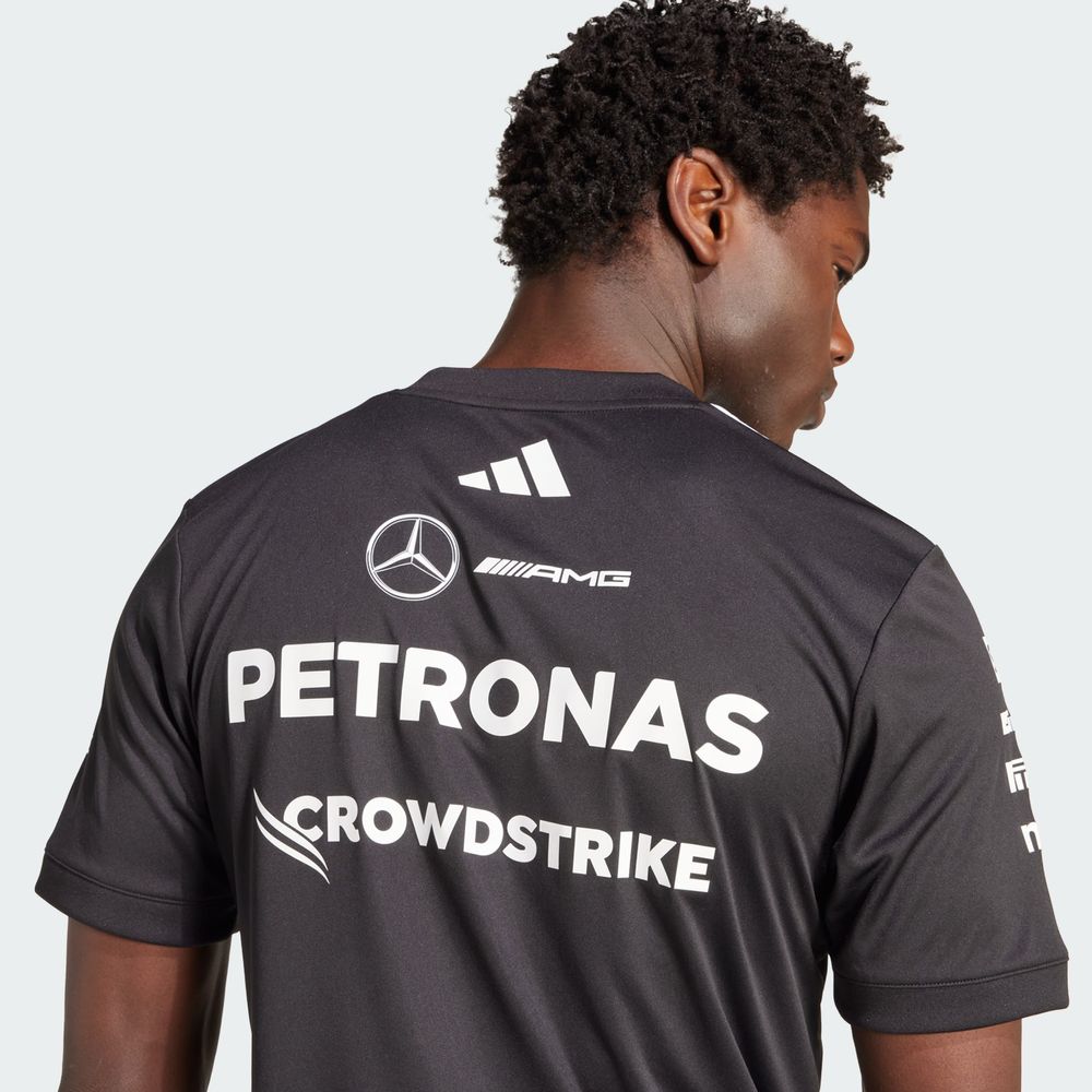 Foto 3 pulgar | Playera De Piloto Mercedes - Amg Petronas F1 Team Adidas Negro Hombre