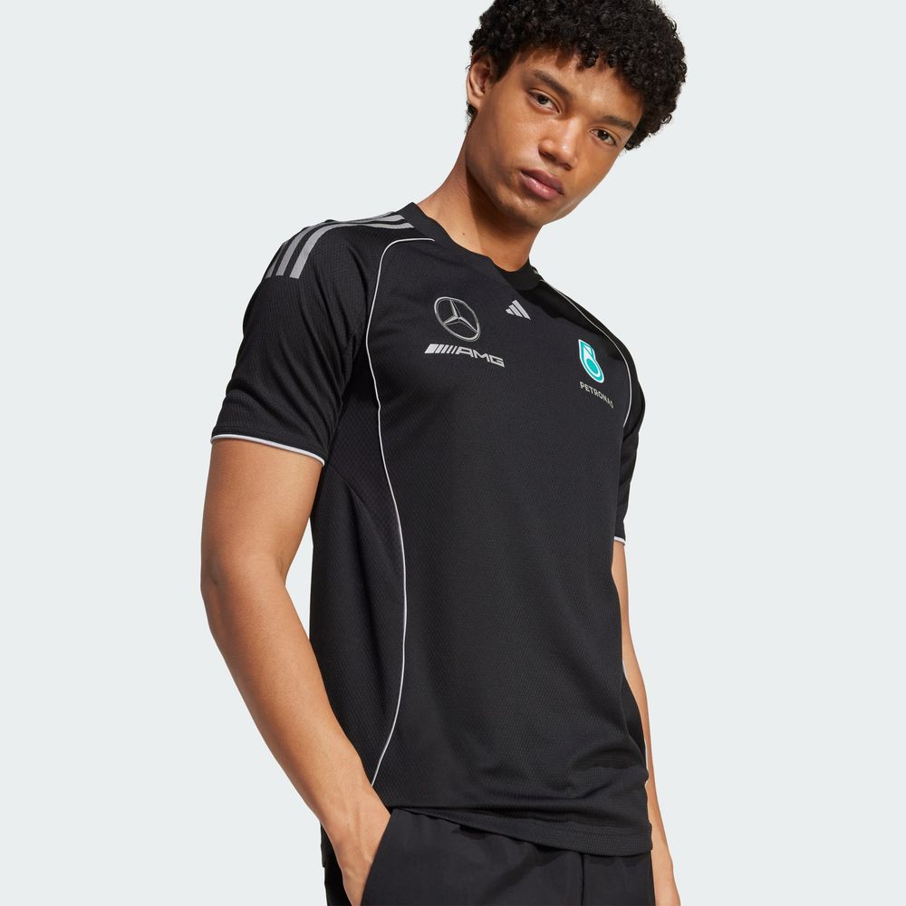 Foto 5 pulgar | Playera De Mecánico Mercedes - Amg Petronas F1 Team Adidas Negro Hombre