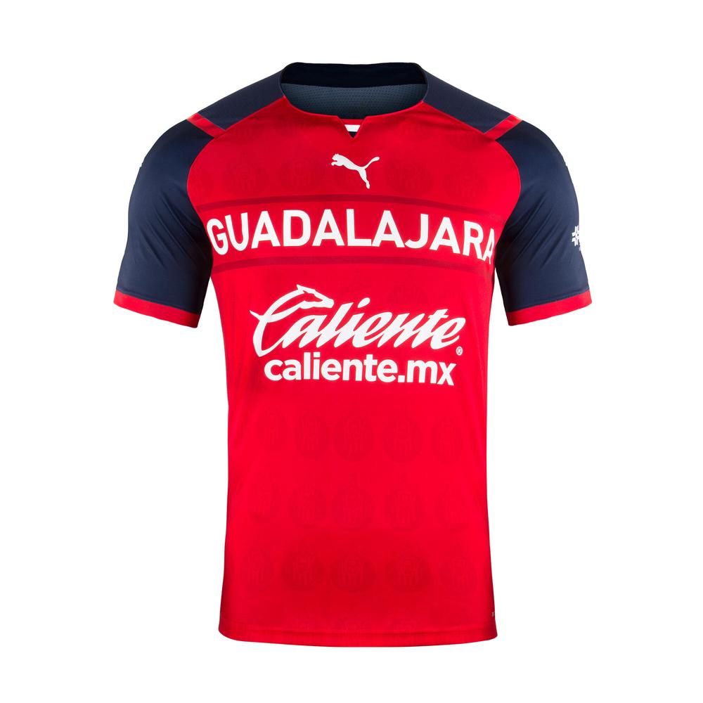Foto 4 pulgar | Jersey Chivas 21-22 Jugador Visitante Puma Rojo para Hombre
