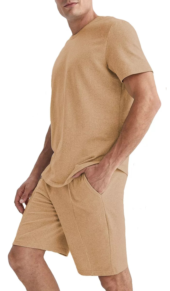 Foto 3 pulgar | Conjunto Deportivo Shendy Vendy color Beige 2 Piezas para Hombre