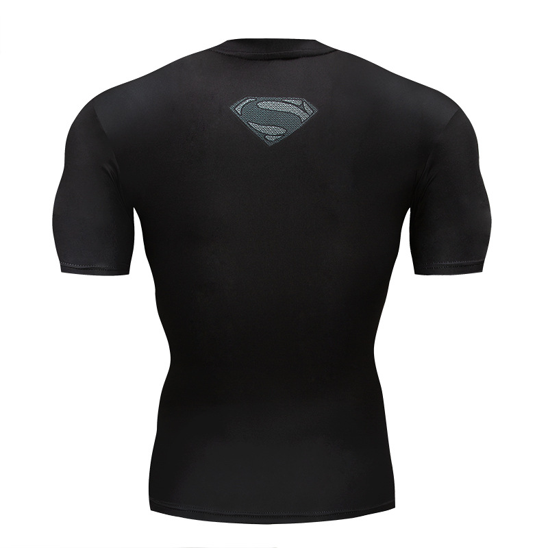 Foto 5 pulgar | Venta Internacional- Camiseta de Compresión Manga Corta Superman para Correr