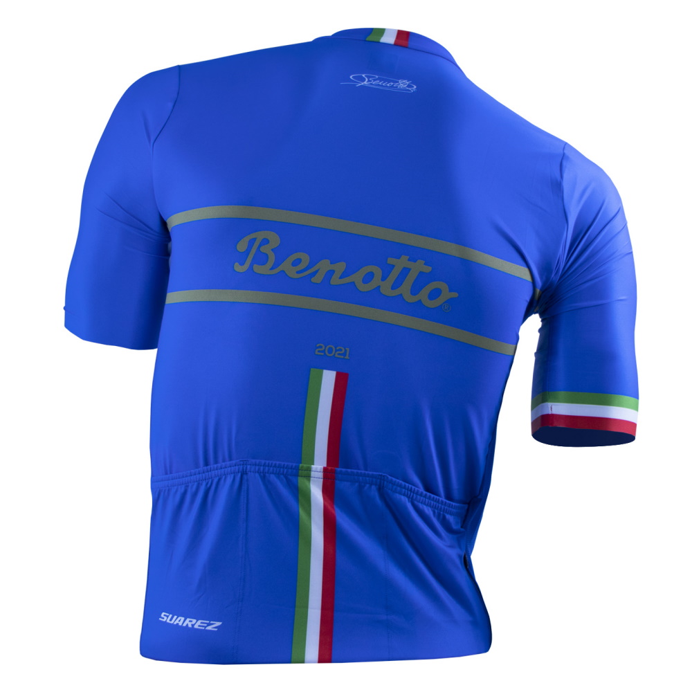 Foto 3 pulgar | Jersey para Ciclista Benotto Edición Especial 90 Años Azul