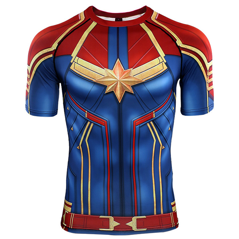 Foto 2 pulgar | Venta Internacional-Camiseta de Compresión de Manga para Hombre