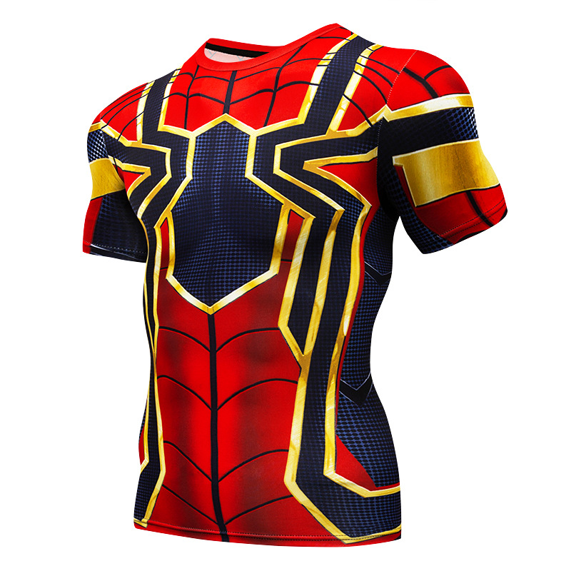 Foto 4 | Venta Internacional - Camiseta de Compresión Manga Corta Spiderman para Hombre
