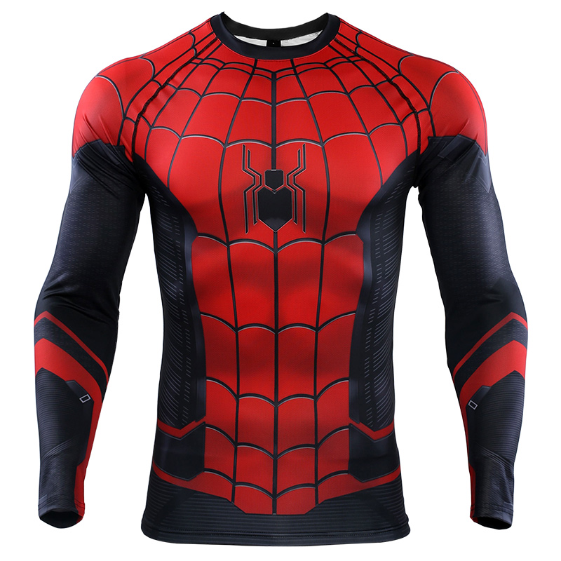 Foto 2 pulgar | Venta Internacional- Camiseta de Compresión Manga Larga para Correr Spider-Man