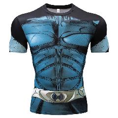 Foto 2 | Venta Internacional - Camiseta de Compresión de Manga Corta Estampada para Hombre