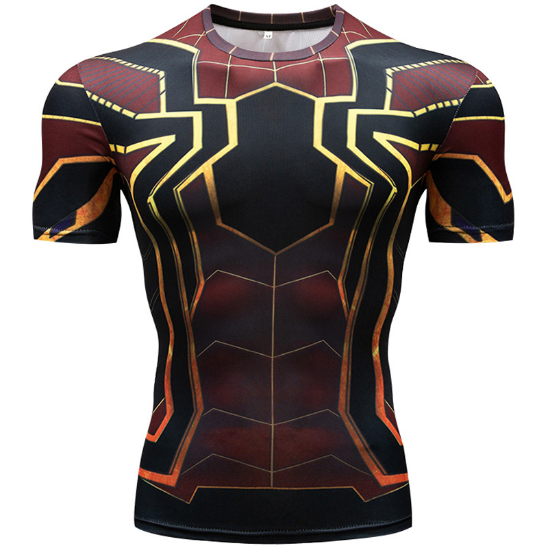 Foto 2 pulgar | Venta Internacional - Camiseta de Compresión Manga Corta Spiderman para Hombre