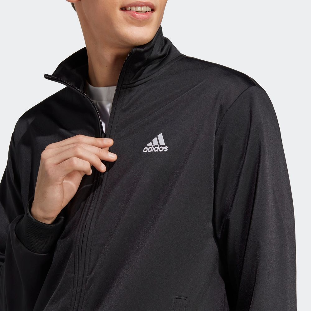 Foto 6 | Conjunto Linear Logo Tricot Adidas Negro Hombre