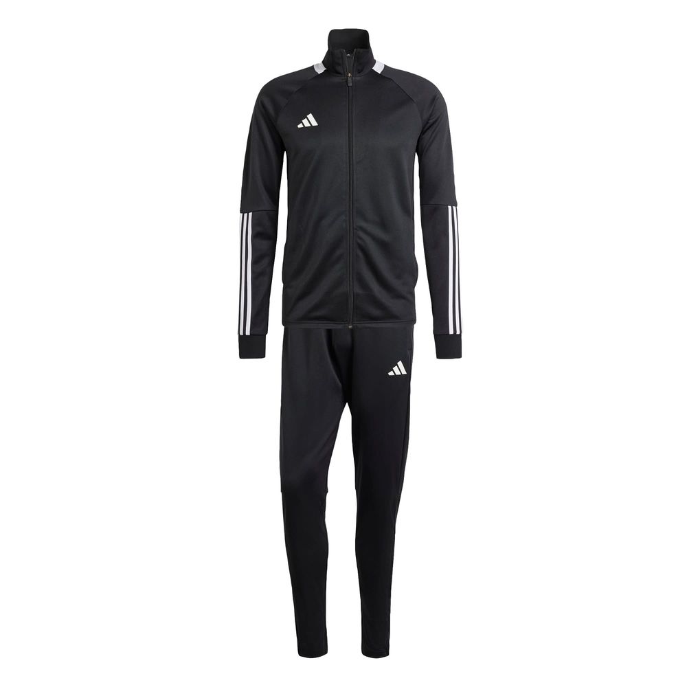 Conjunto Deportivo Sereno Aeroready Cut 3 Franjas Adidas Negro para Hombre