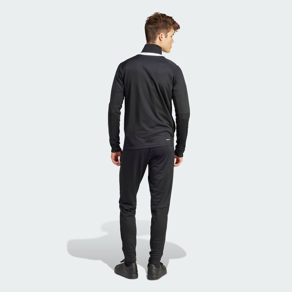 Foto 4 | Conjunto Deportivo Sereno Aeroready Cut 3 Franjas Adidas Negro para Hombre