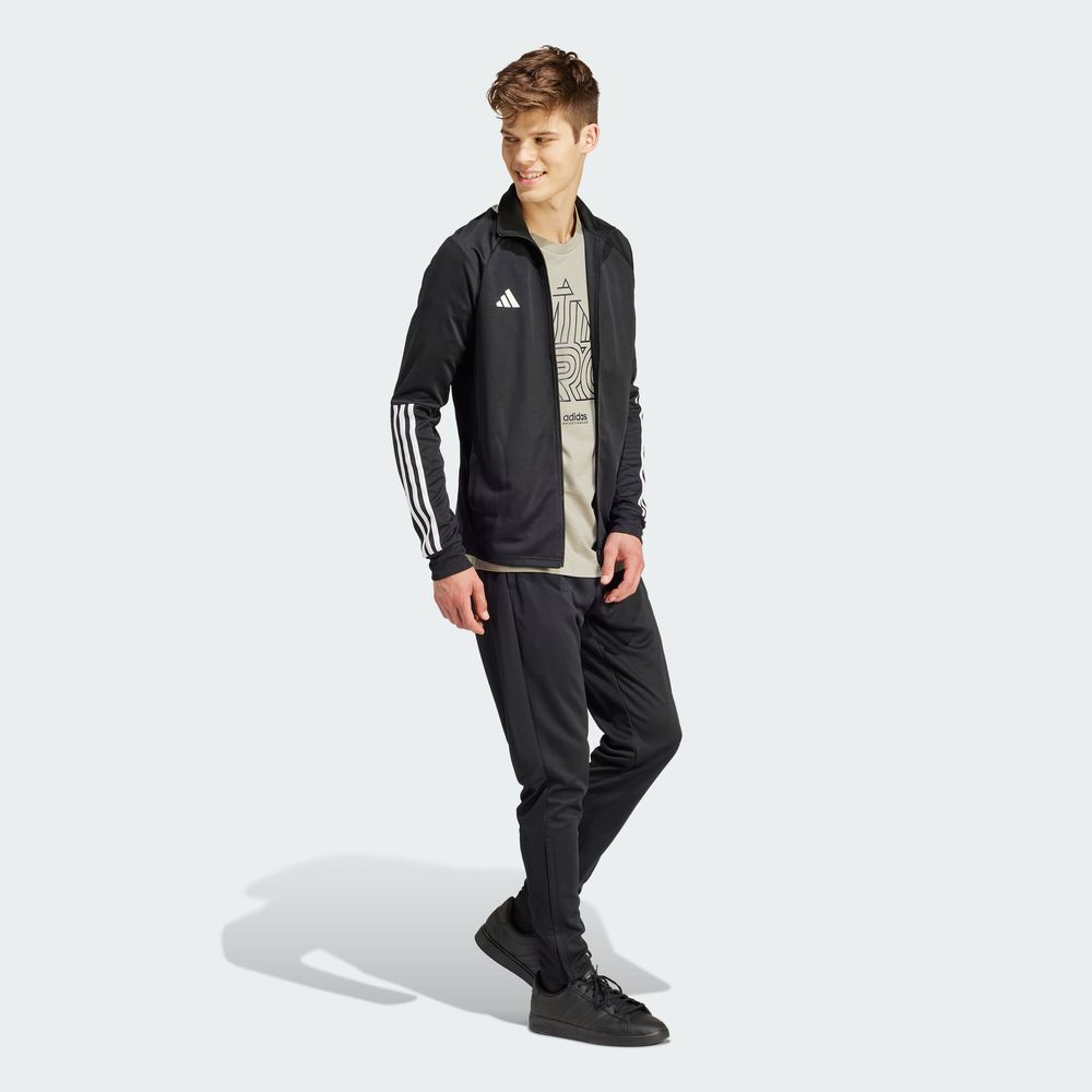 Foto 6 pulgar | Conjunto Deportivo Sereno Aeroready Cut 3 Franjas Adidas Negro para Hombre