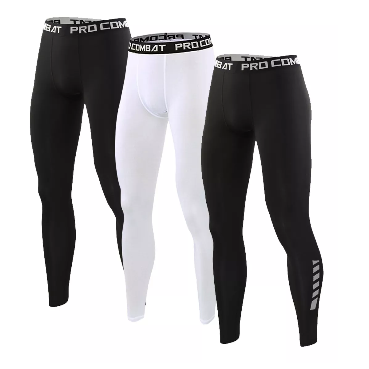 Foto 1 | Kit Lycra Fitness Hombre Transpirable Mallas Correr Deportiva 3p Talla L Eo Safe Imports Esi-14223 Multicolor