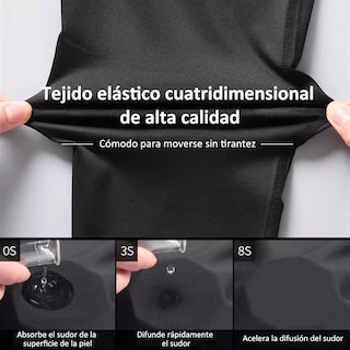 Foto 2 | Kit Lycra Fitness Hombre Transpirable Mallas Correr Deportiva 3p Talla L Eo Safe Imports Esi-14223 Multicolor