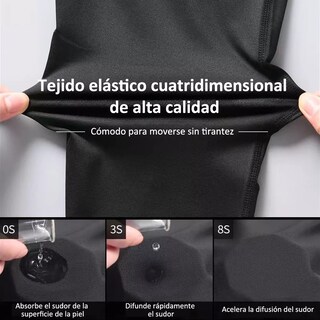 Foto 2 | Kit Lycra Fitness Hombre Transpirable Mallas Correr Deportiva 3p Talla Xl Eo Safe Imports Esi-14224 Multicolor